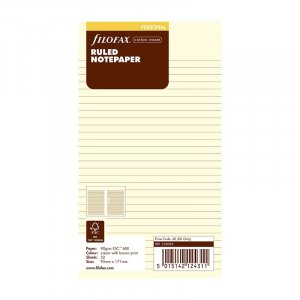 Feuilles de notes pour Filofax Personal - Lignées Feuilles de notes pour Filofax Personal - Lignées