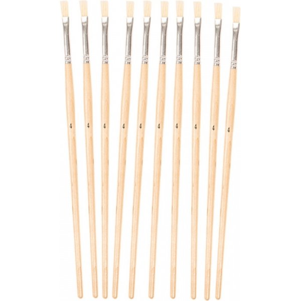 Brosse  poils no. 4  10 pices