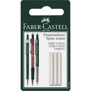 Pointe gomme Faber-Castell pour 1345/47, Vario L - 3 Pack Pointe gomme Faber-Castell pour 1345/47, Vario L - 3 Pack