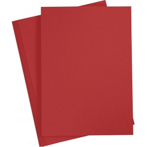 Carton - rouge - A4 - 10 pcs Carton - rouge - A4 - 10 pcs