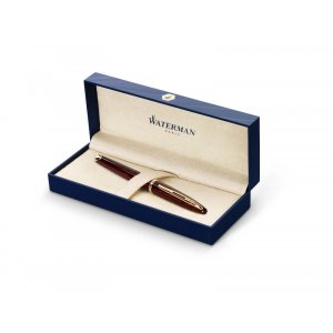 Stylo plume Waterman Carène Marine Ambre - Garniture Dorée - Bleu Moyen Stylo plume Waterman Carène Marine Ambre - Garniture Dorée - Bleu Moyen