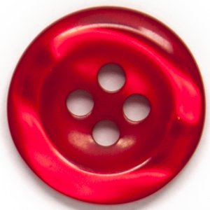 Bouton Rond 4 trous 15 mm 6pcs - Rouge Bouton Rond 4 trous 15 mm 6pcs - Rouge