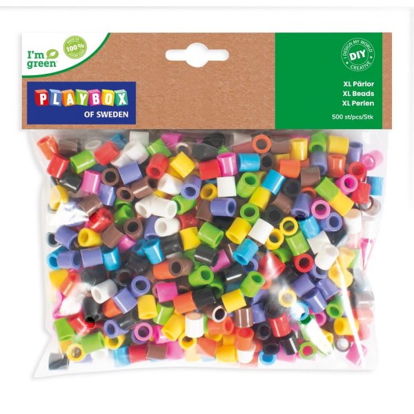 Perles de pipe XL Color mix "I'm Green" - 500 pcs