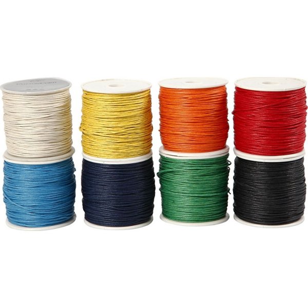 Cordon en coton - couleurs mlanges - 8x40 m
