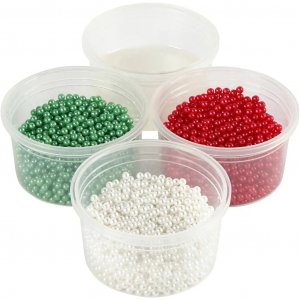 Kit DIY - Pâte à perles - Vert, rouge, blanc Kit DIY - Pâte à perles - Vert, rouge, blanc