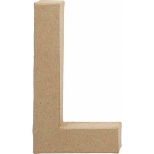Lettre en carton - L - 5 cm Lettre en carton - L - 5 cm