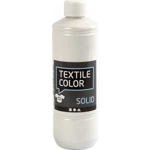 Peinture textile solide - blanc opaque - opaque - 500 ml Peinture textile solide - blanc opaque - opaque - 500 ml