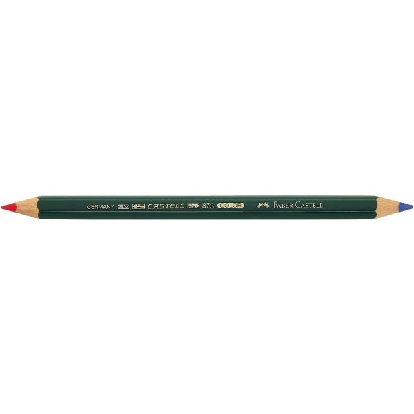 Crayon de couleur Castell Color Thick - Rouge/Bleu