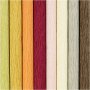 Papier crpon - couleurs ternes - 8 feuilles