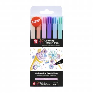 Stylo pinceau Sakura Koi Coloring Brush 6 stylos - Bonbons Stylo pinceau Sakura Koi Coloring Brush 6 stylos - Bonbons