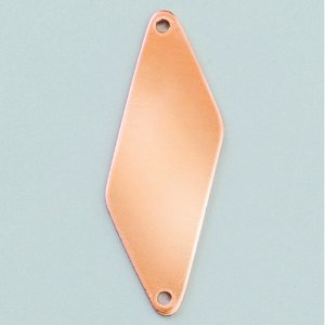 Pendentif 47 x 16 mm - losange 2 trous Pendentif 47 x 16 mm - losange 2 trous
