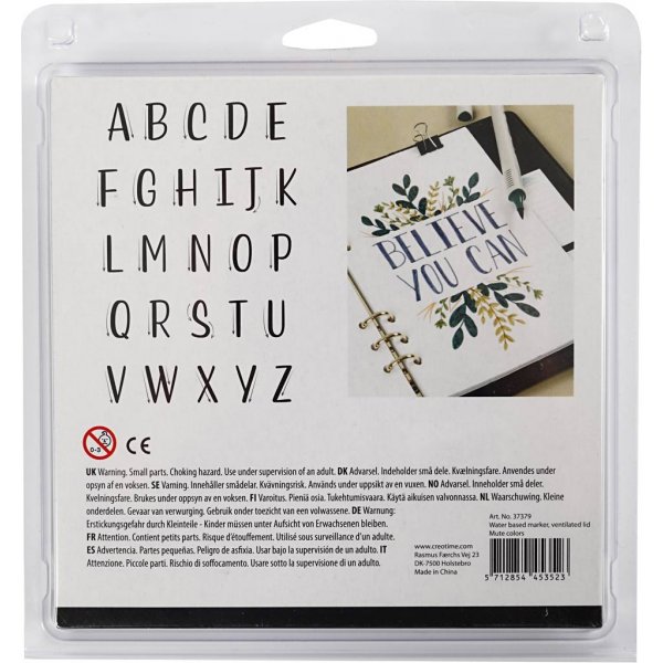 Marqueurs de croquis - couleurs ternes - 12 pcs