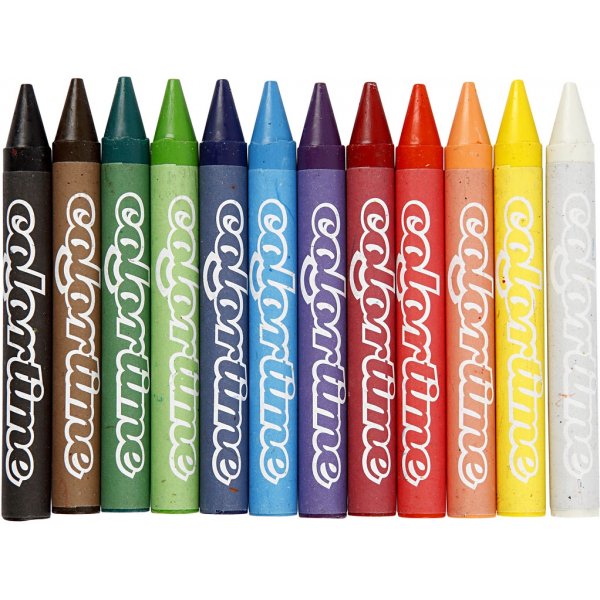 Crayons Colortime - couleurs mélangées - 12 pcs Crayons Colortime - couleurs mélangées - 12 pcs