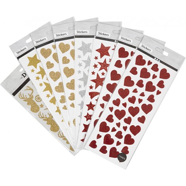 Autocollants pailletés - 8 feuilles Autocollants pailletés - 8 feuilles