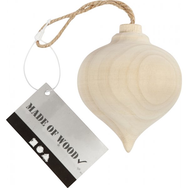 Goutte en bois - 5,5 cm