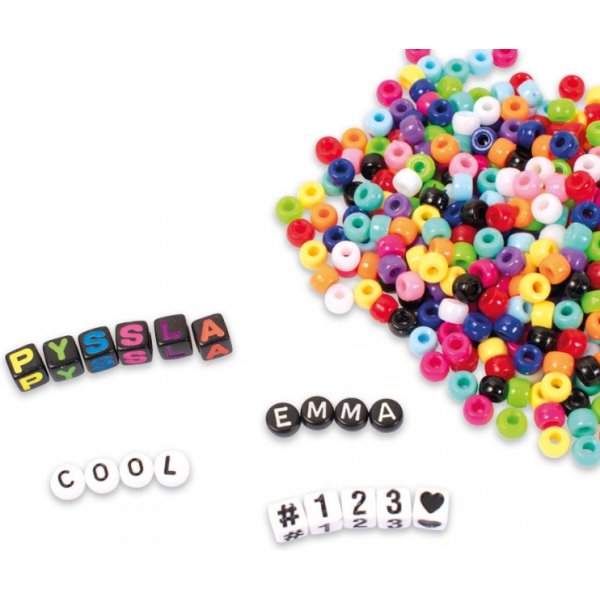 Perles lettres en seau - 1000 pcs