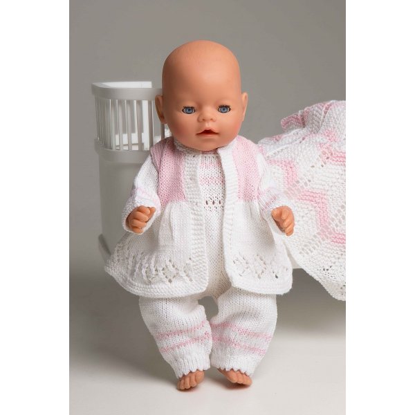 Patron de tricot - Veste, pantalon et couverture