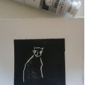 Image client Encre d'imprimerie Aqua Wash Charbonnel Ink. 60 ml - Noir F66 S1