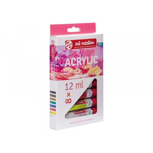 Peintures acryliques Art Creation Color set 12 ml - 8 couleurs