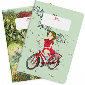 Carnet Lotta Astrid Lindgren & Ilon Wikland ligné - paquet de 2 Carnet Lotta Astrid Lindgren & Ilon Wikland ligné - paquet de 2