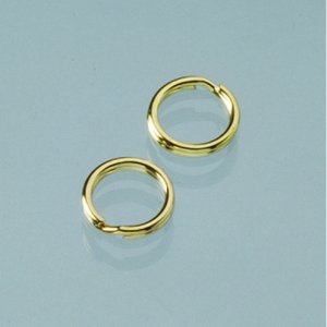 Boucle pour anneau ø 9 mm - plaqué or 10 pièces Boucle pour anneau ø 9 mm - plaqué or 10 pièces