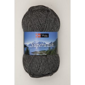 Fil Viking Superwash 50g - Gris foncé (115) Fil Viking Superwash 50g - Gris foncé (115)