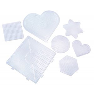 Assiettes perles 7 transparentes Assiettes perles 7 transparentes