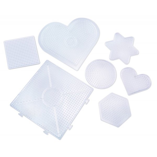 Assiettes perles 7 transparentes