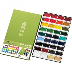 Coffret de 36 aquarelles GANSAI TAMBI