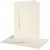 Carte passe-partout avec enveloppe - blanc cassé - rectangulaire - 10 sets Carte passe-partout avec enveloppe - blanc cassé - rectangulaire - 10 sets