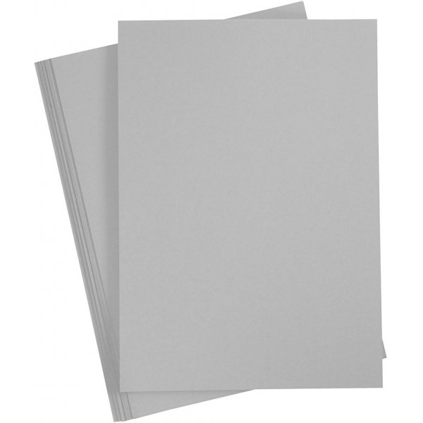 Carton color - gris - A4 - 180 g - 20 feuilles