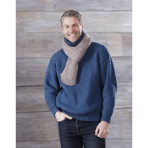 Patron tricot - Pull avec motif et écharpe Patron tricot - Pull avec motif et écharpe