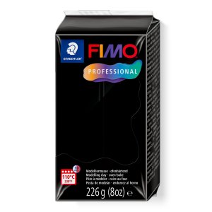 Pâte à modeler FIMO professionnelle noire, durcissant au four, 226 g Pâte à modeler FIMO professionnelle noire, durcissant au four, 226 g
