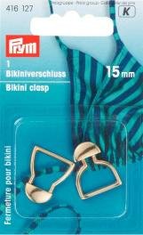 Boucle de bikini en métal 15mm couleur or 1 pièce Boucle de bikini en métal 15mm couleur or 1 pièce