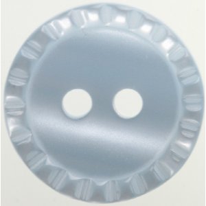 Bouton Rond 2 trous 11 mm 8pcs - Bleu côtelé Bouton Rond 2 trous 11 mm 8pcs - Bleu côtelé