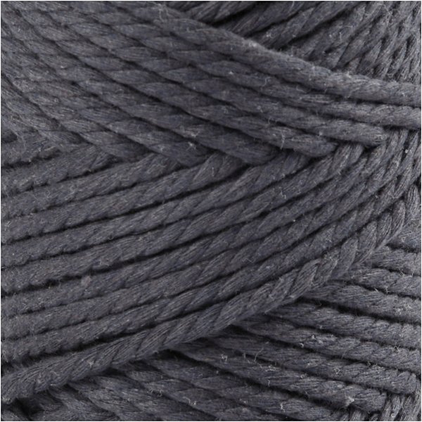Fil macram - gris - 4 mm - 55 m