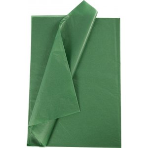 Papier de soie - vert - 50 x 70 cm - 14 g -10 feuilles Papier de soie - vert - 50 x 70 cm - 14 g -10 feuilles