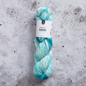 Mérinos Raggi 100g - Bleu & turquoise Mérinos Raggi 100g - Bleu & turquoise