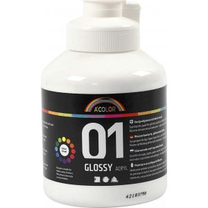 Peinture scolaire - Acrylique - blanc - brillant - 500 ml Peinture scolaire - Acrylique - blanc - brillant - 500 ml