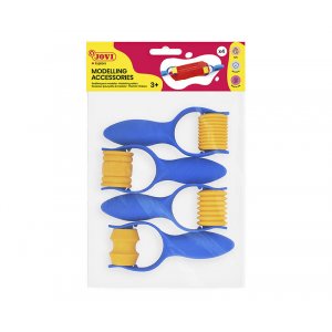 Outils en argile - Jovi - Rouleaux de différents motifs 4-pack Outils en argile - Jovi - Rouleaux de différents motifs 4-pack