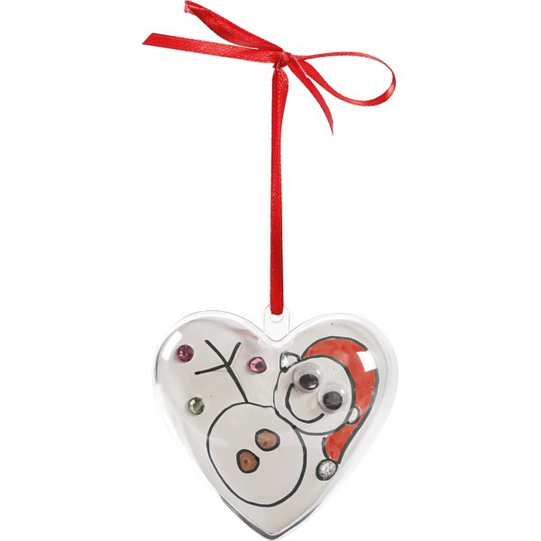 Coeur déco - transparent - 10 pcs Coeur déco - transparent - 10 pcs