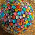 Image client Boules de verre 18 - 20 mm - transparentes 100 g / 20 pcs.