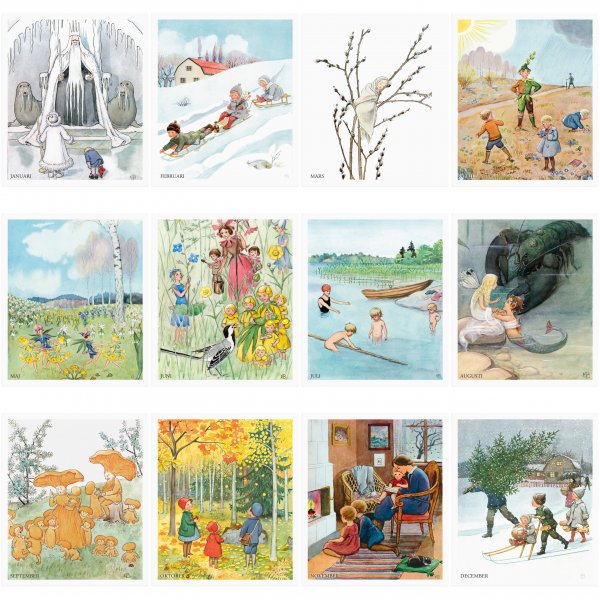 Tableau mensuel - Elsa Beskow