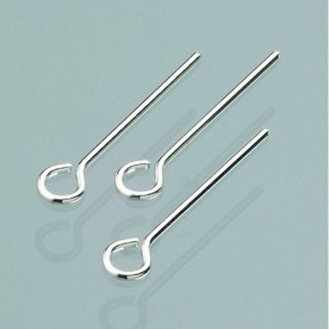 Épingles à chapeau/épingles à boucle 12 mm - argent 925, paquet de 10 Épingles à chapeau/épingles à boucle 12 mm - argent 925, paquet de 10