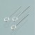 Épingles à chapeau/épingles à boucle 12 mm - argent 925, paquet de 10 Épingles à chapeau/épingles à boucle 12 mm - argent 925, paquet de 10