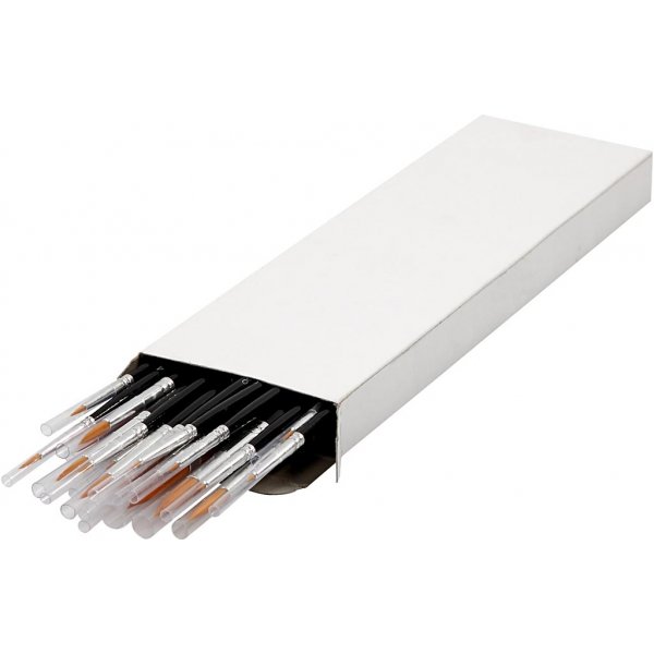 Pinceaux Gold Line - non. 0+1+2+4+8+12+18+22 - rond - 36 pièces Pinceaux Gold Line - non. 0+1+2+4+8+12+18+22 - rond - 36 pièces