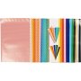 Papier glac - lot de bandes et feuilles