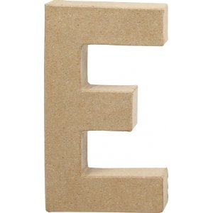 Lettre en carton - E - 5 cm Lettre en carton - E - 5 cm