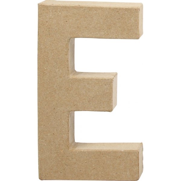 Lettre en carton - E - 5 cm