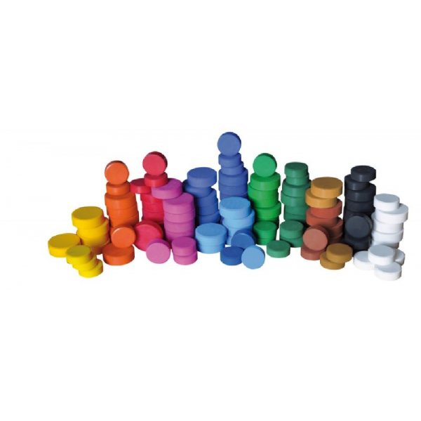 Paquet de 6 rondelles de couleur (plusieurs choix de couleurs diffrentes)